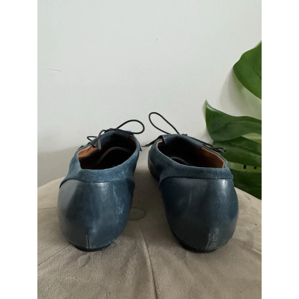 Marc Jacobs Suede & Leather Tassel Lace-up Oxford Flats 37.5 us7